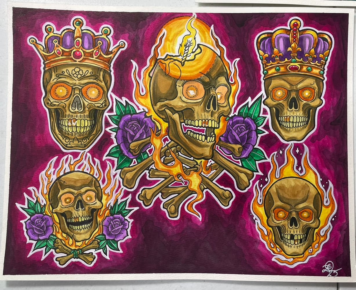 Skull Sheet 2