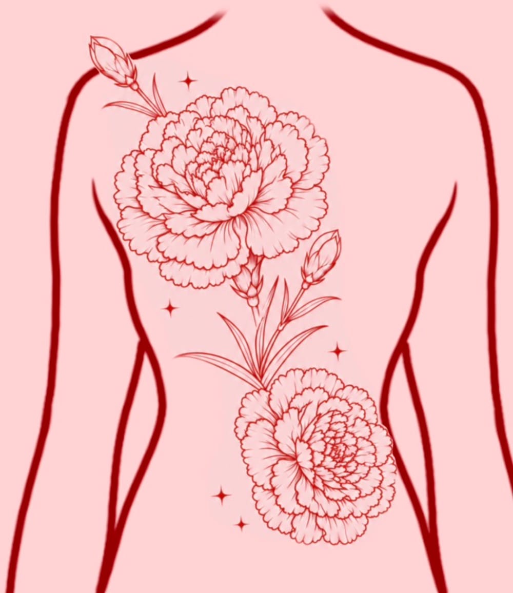 All Red Ink Marigolds 