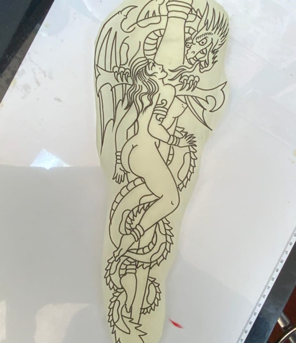 Woman dragon