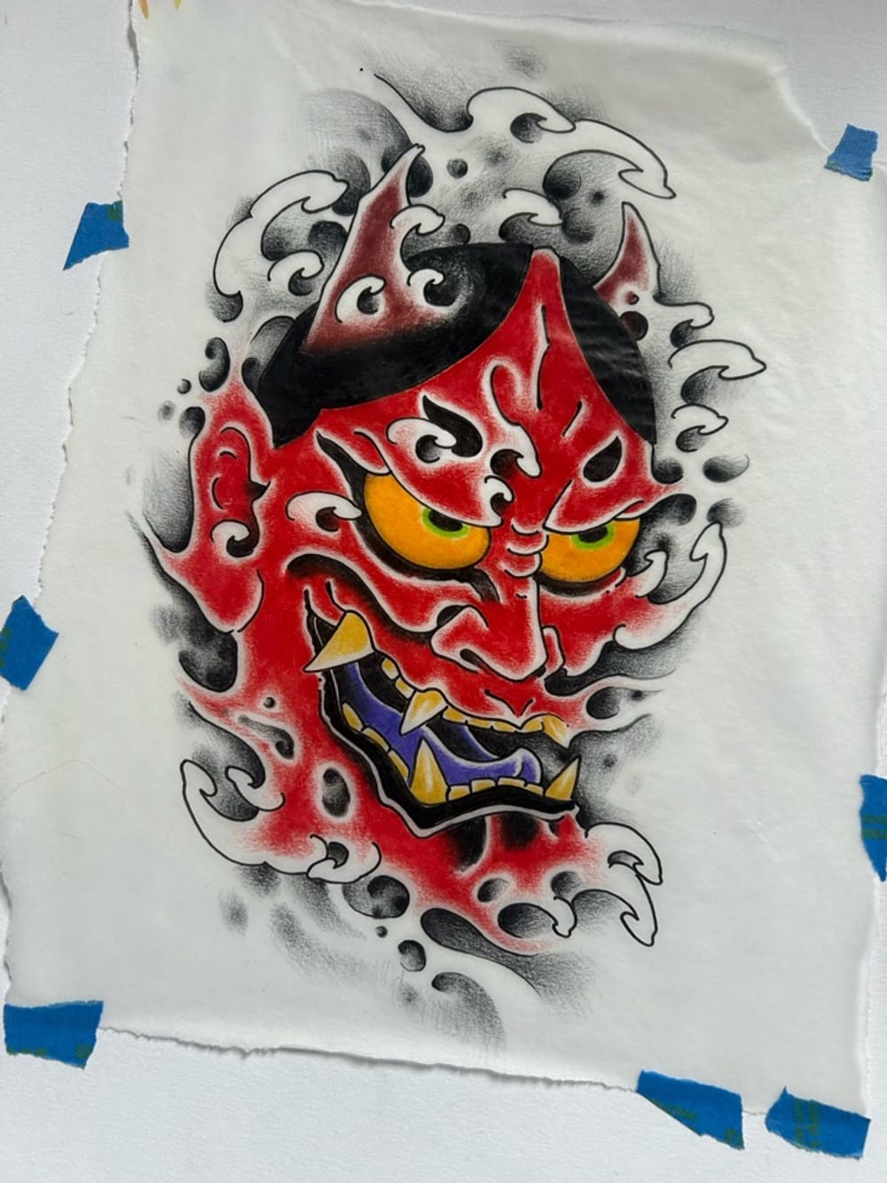 Finger wave hannya 