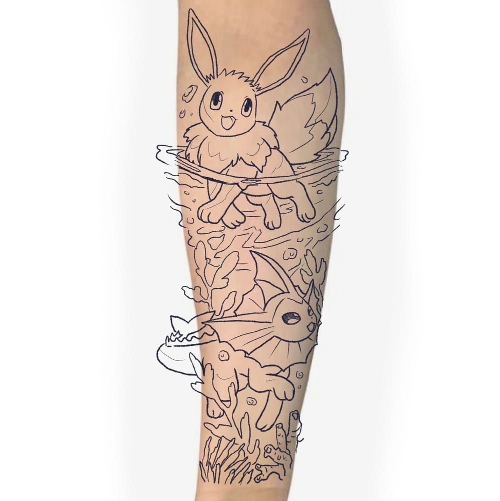 Eevee to Vaporeon