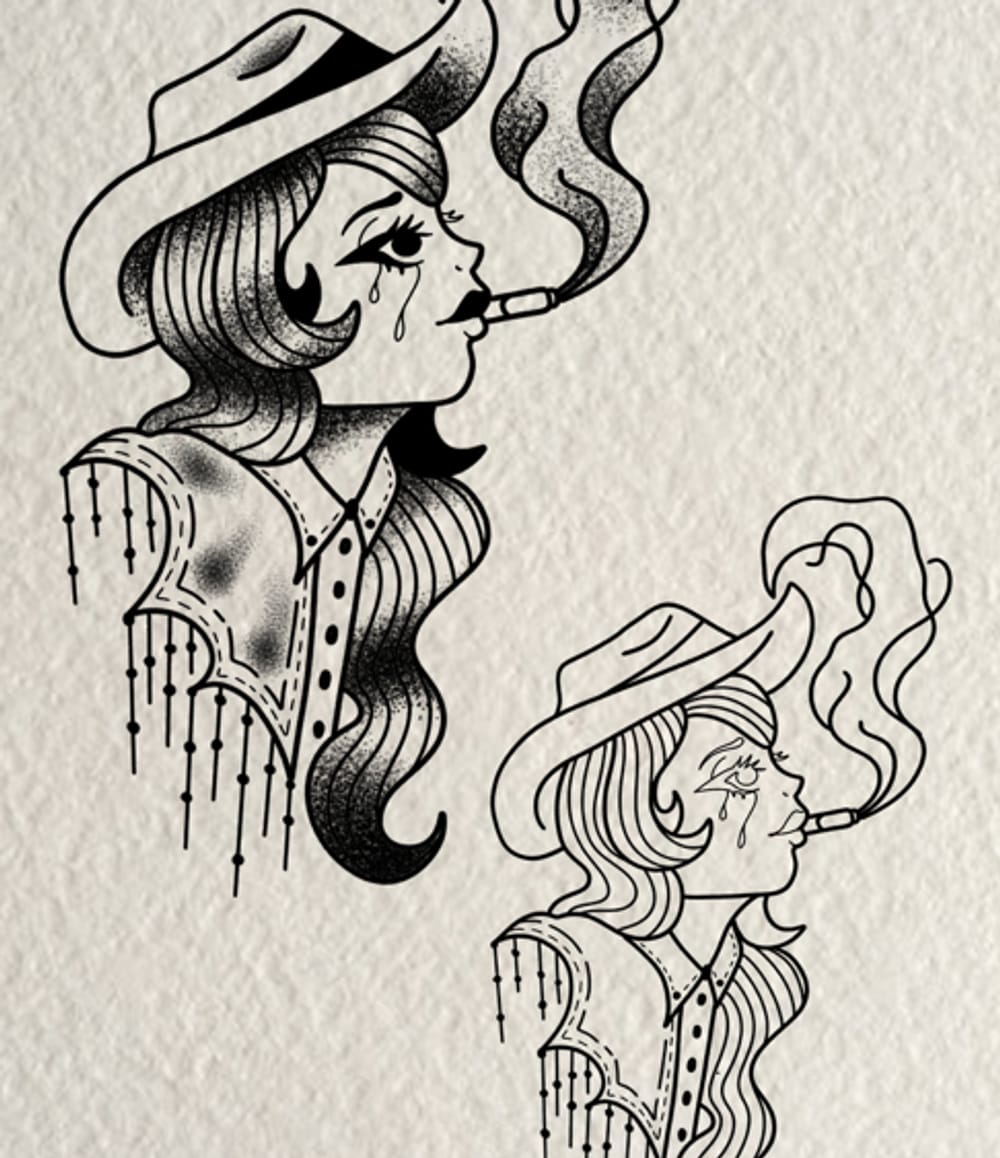 Western Lady Face