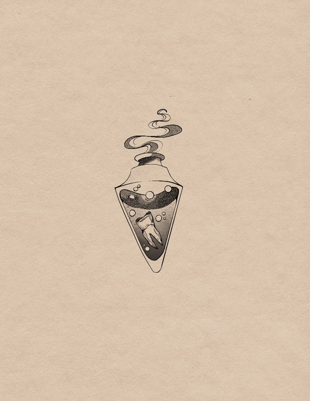 Tooth in a bottle
