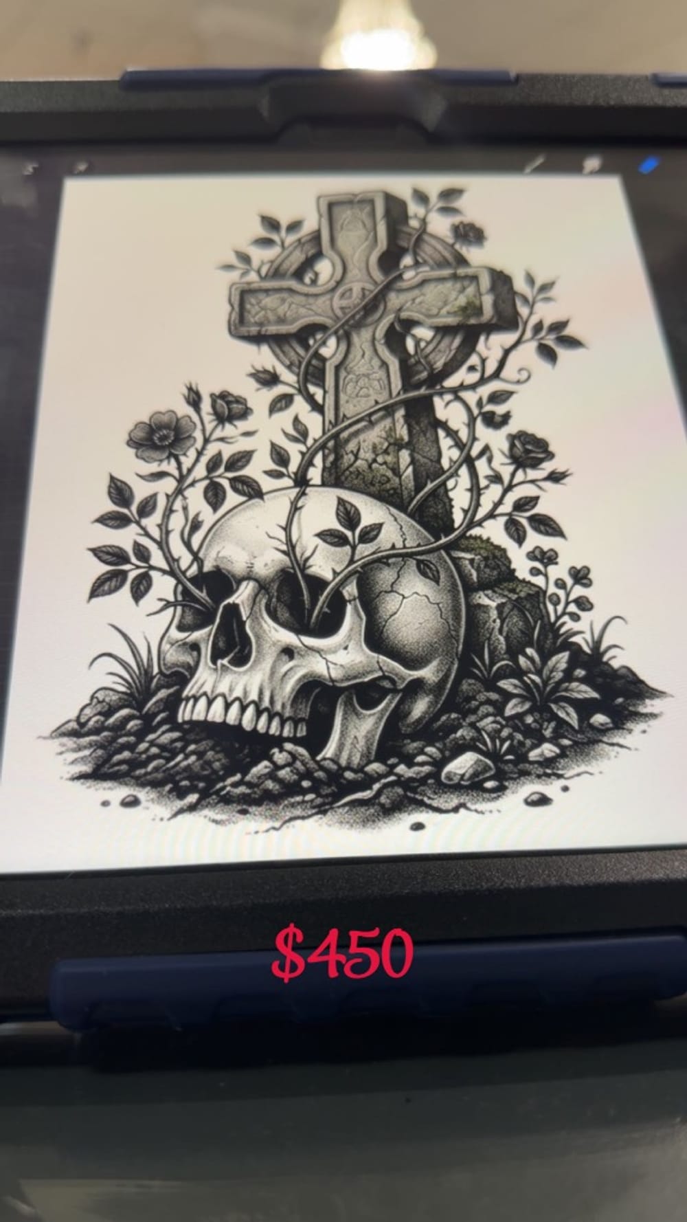 Skull with Cross