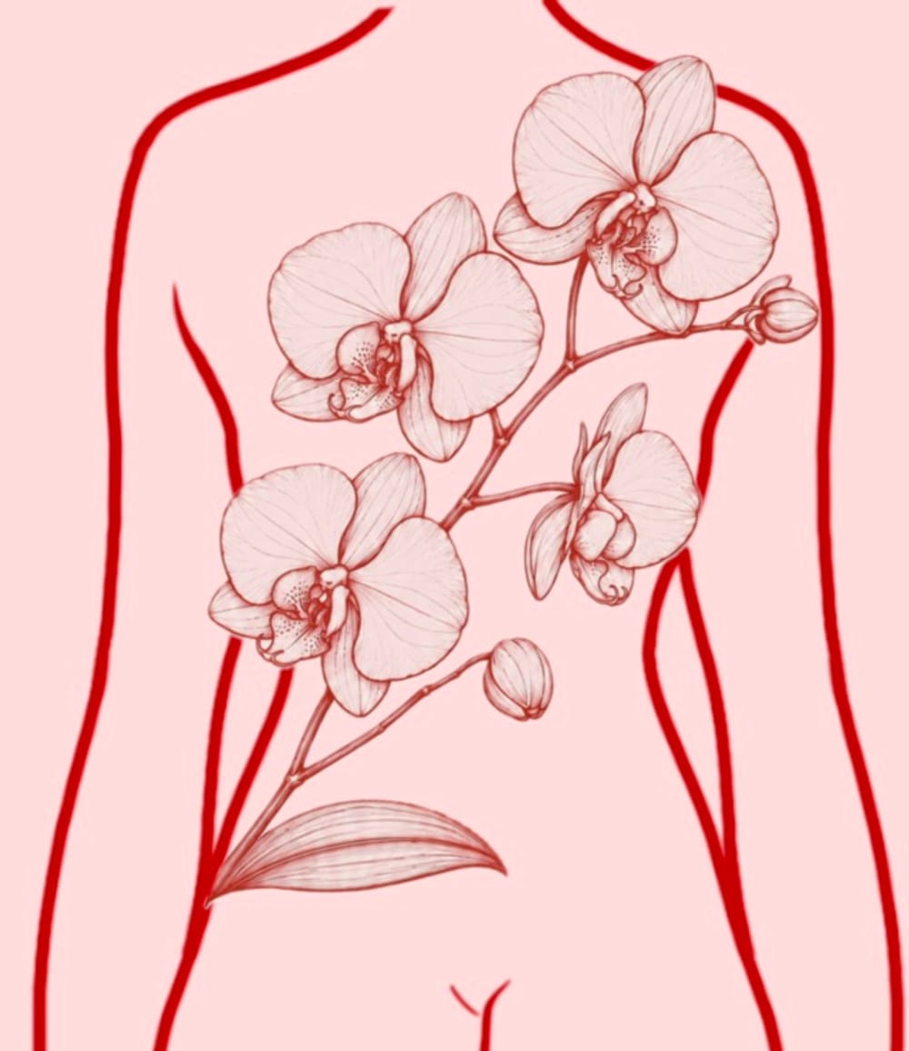 ALL RED INK ORCHIDS 
