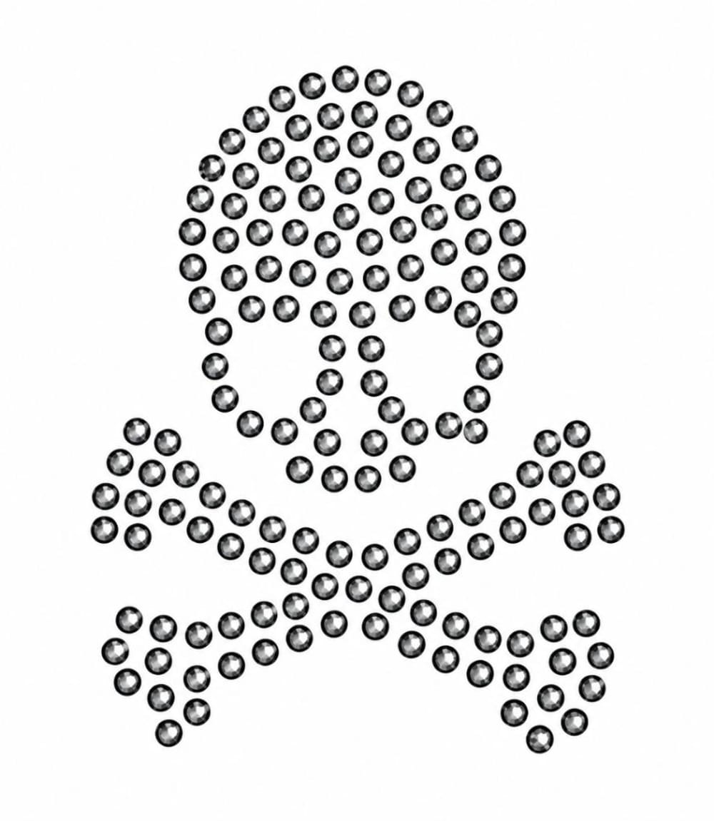 Metal beads skull