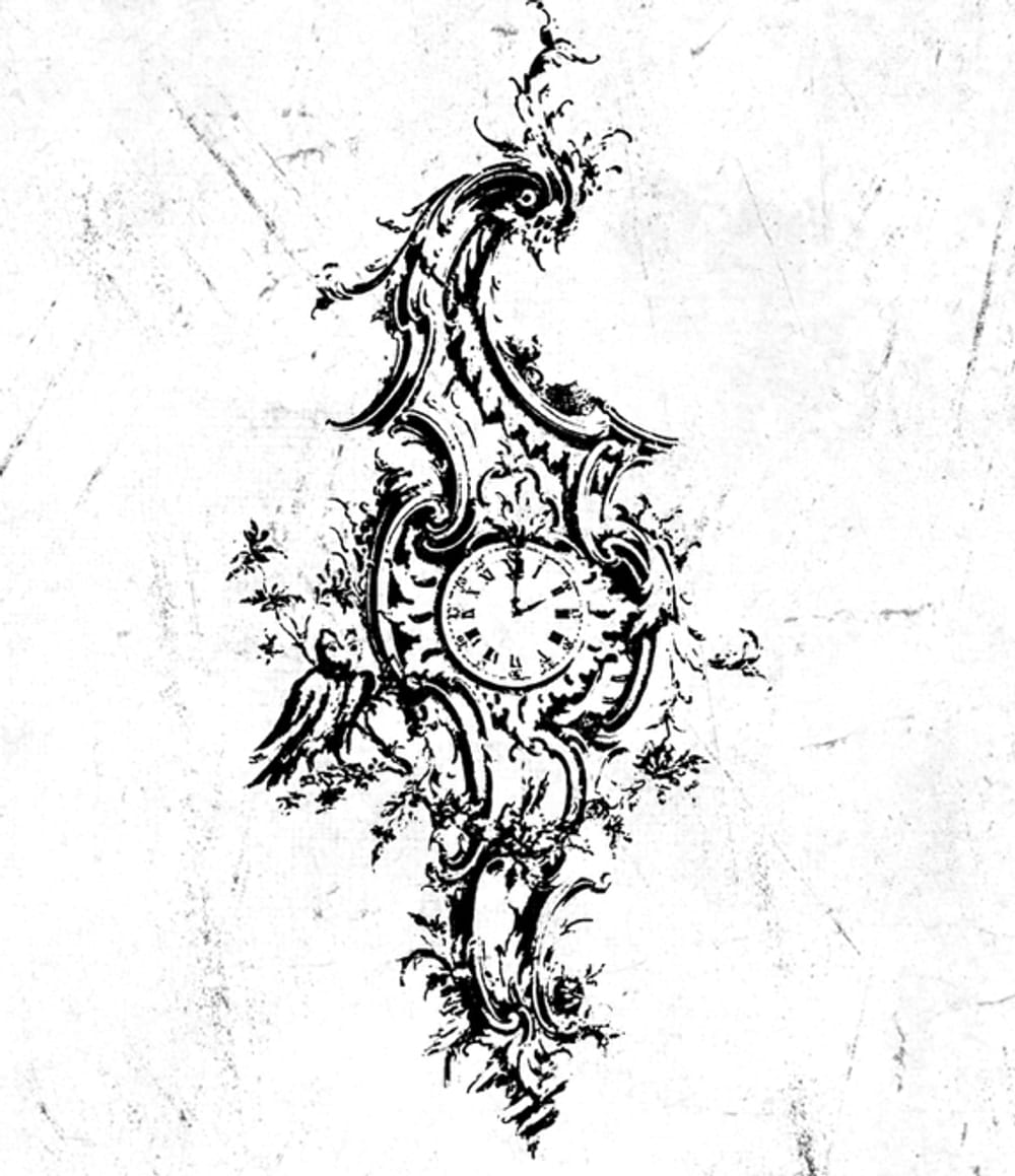 Rococo clock