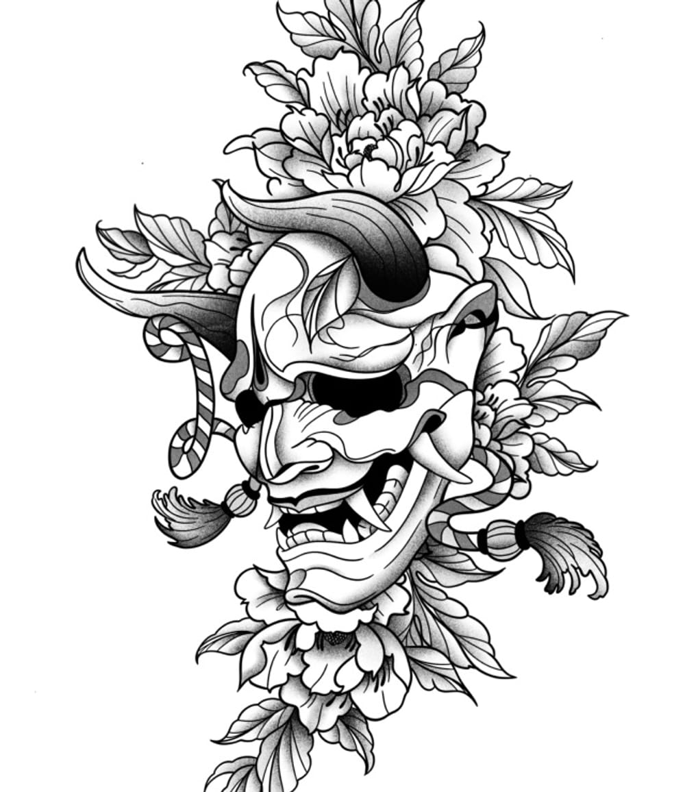 Hannya & Peonies