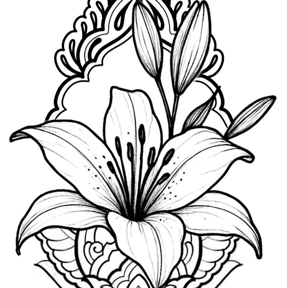 Flower foot tattoo