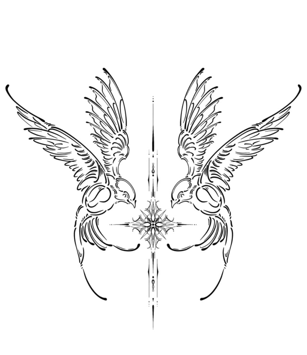 Symmetrical birds 