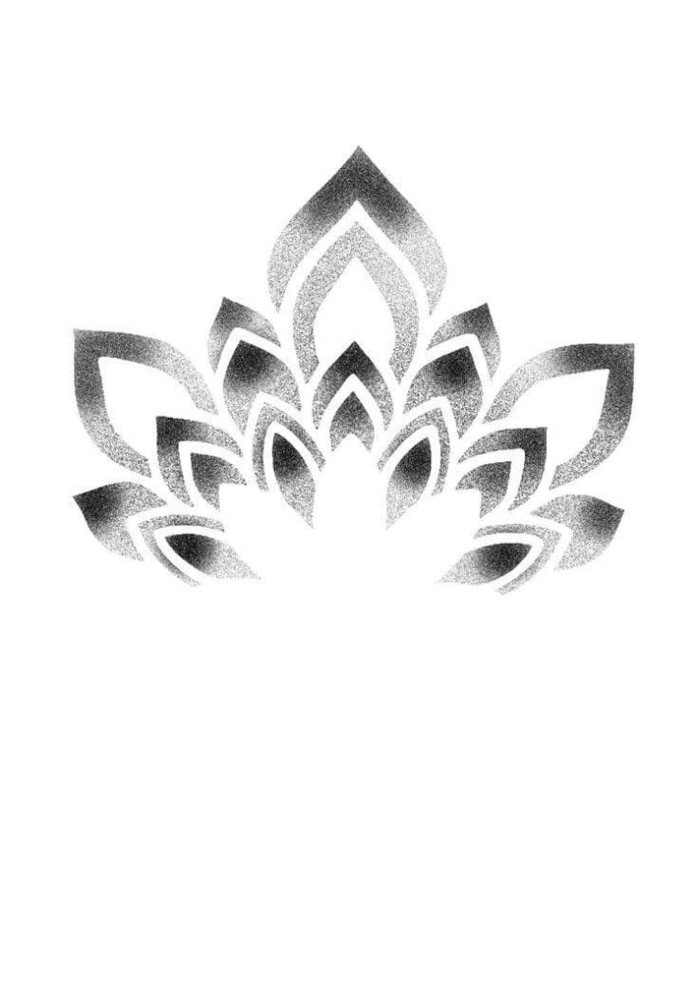Floral Stipple Crest
