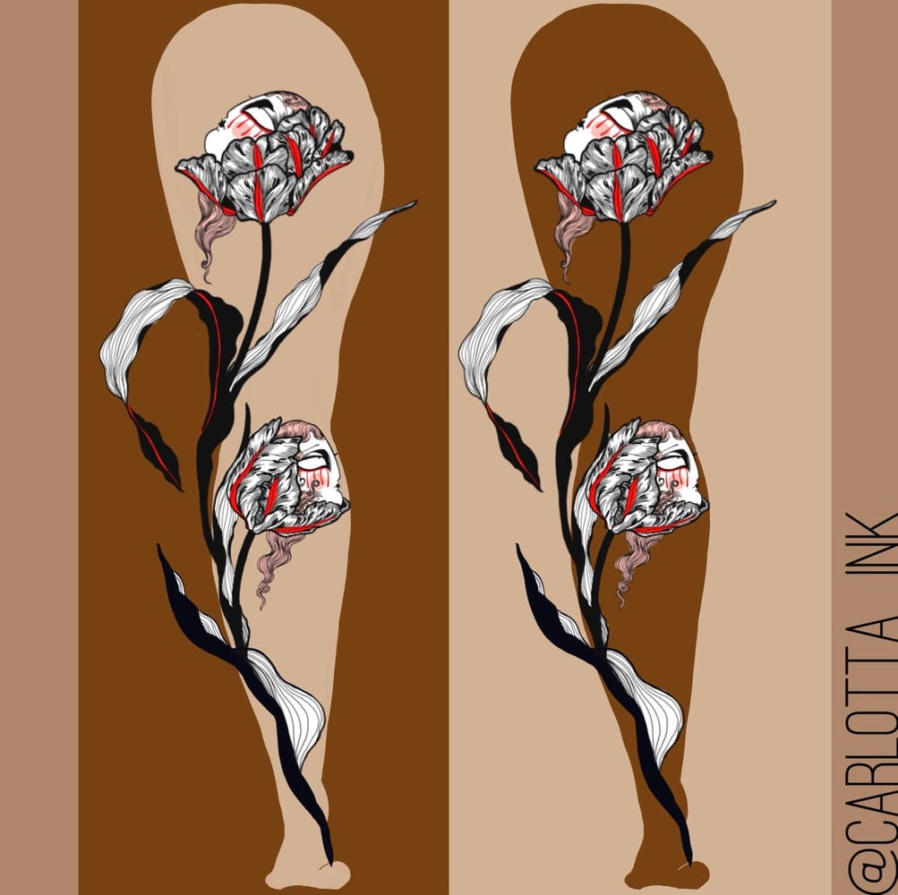 Leg of tulips