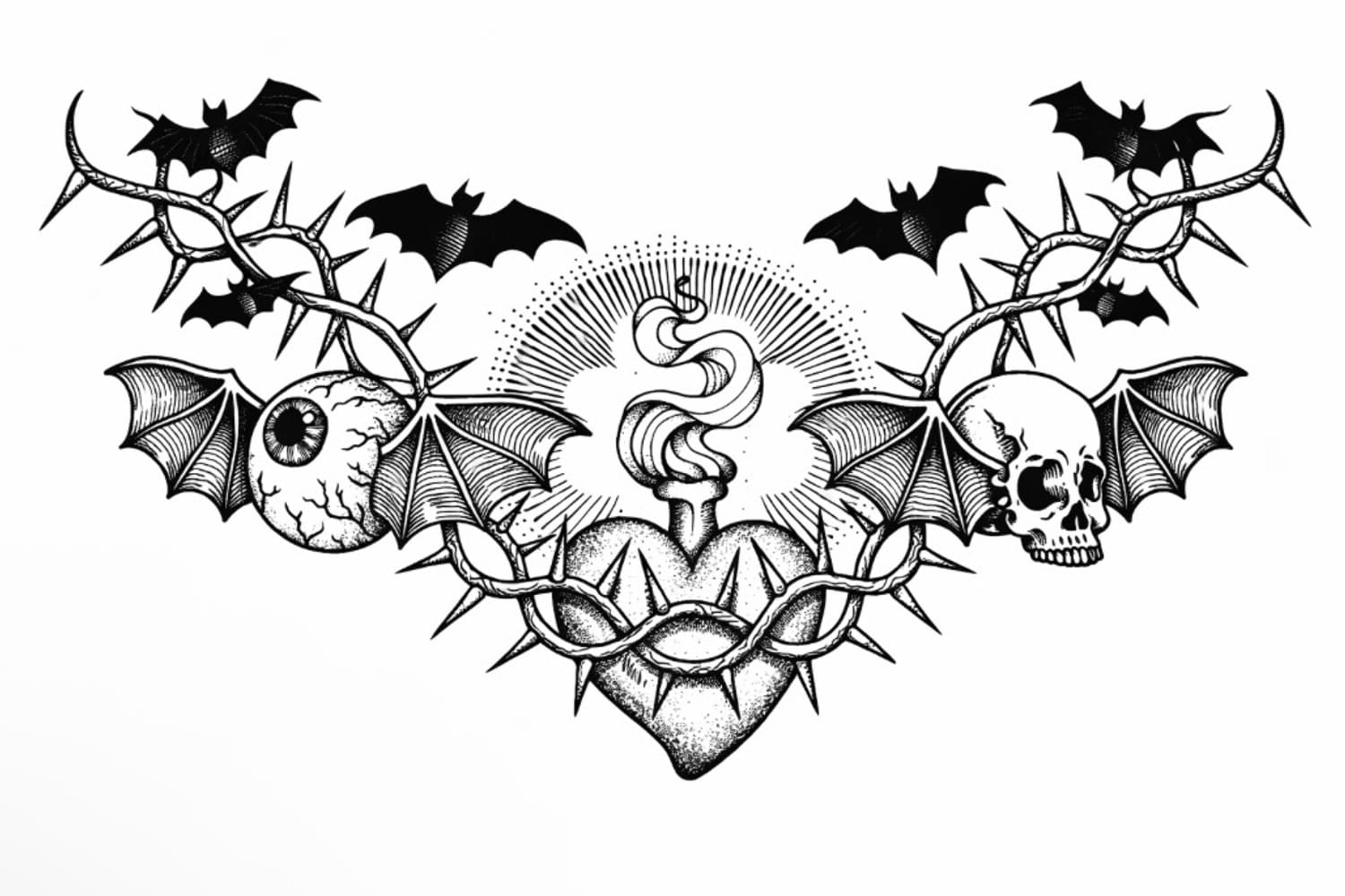 Dark Heart Chest Piece