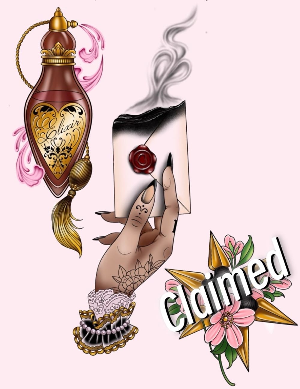 Hand/Perfume Bottle