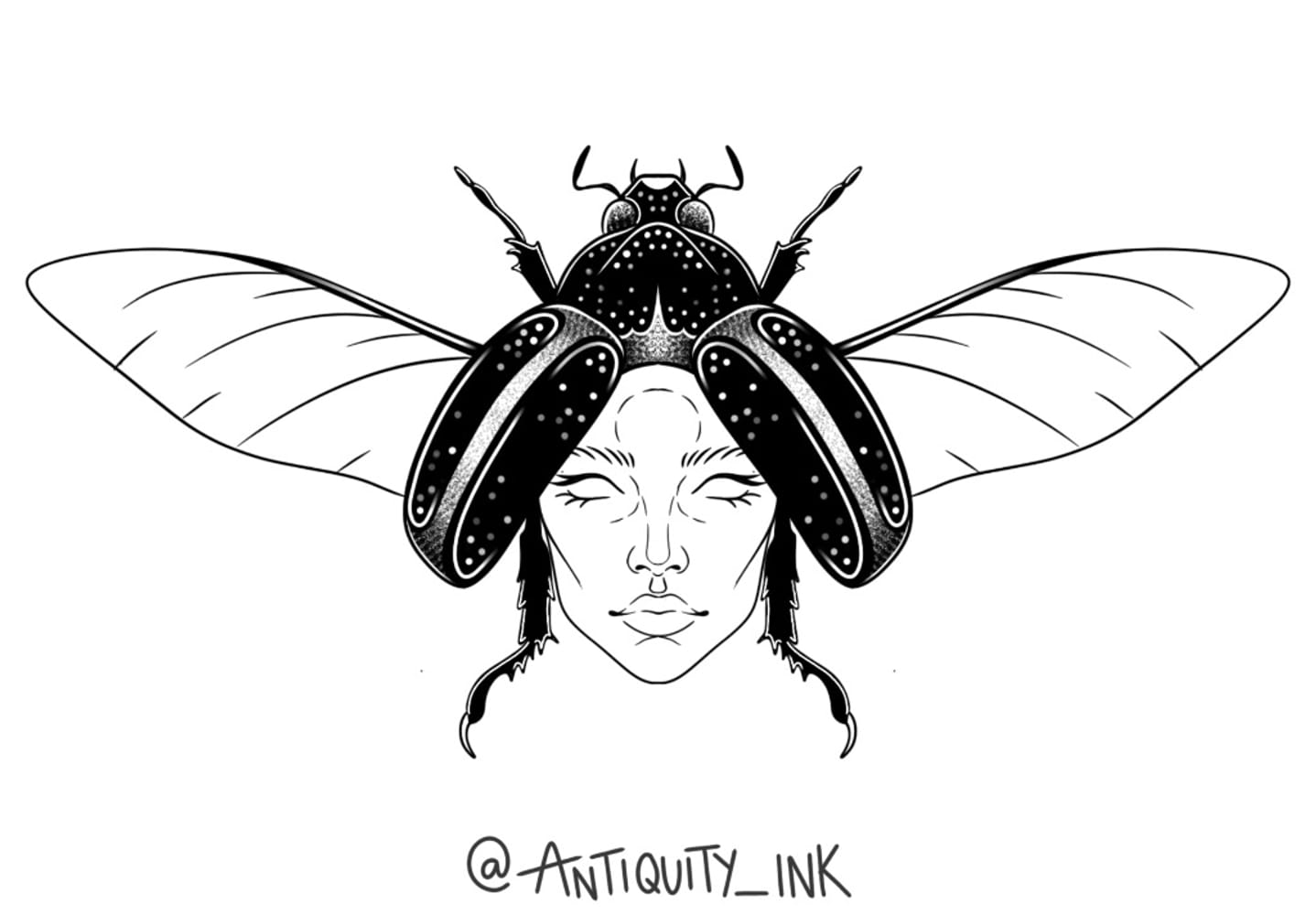 Beetle Lady Face