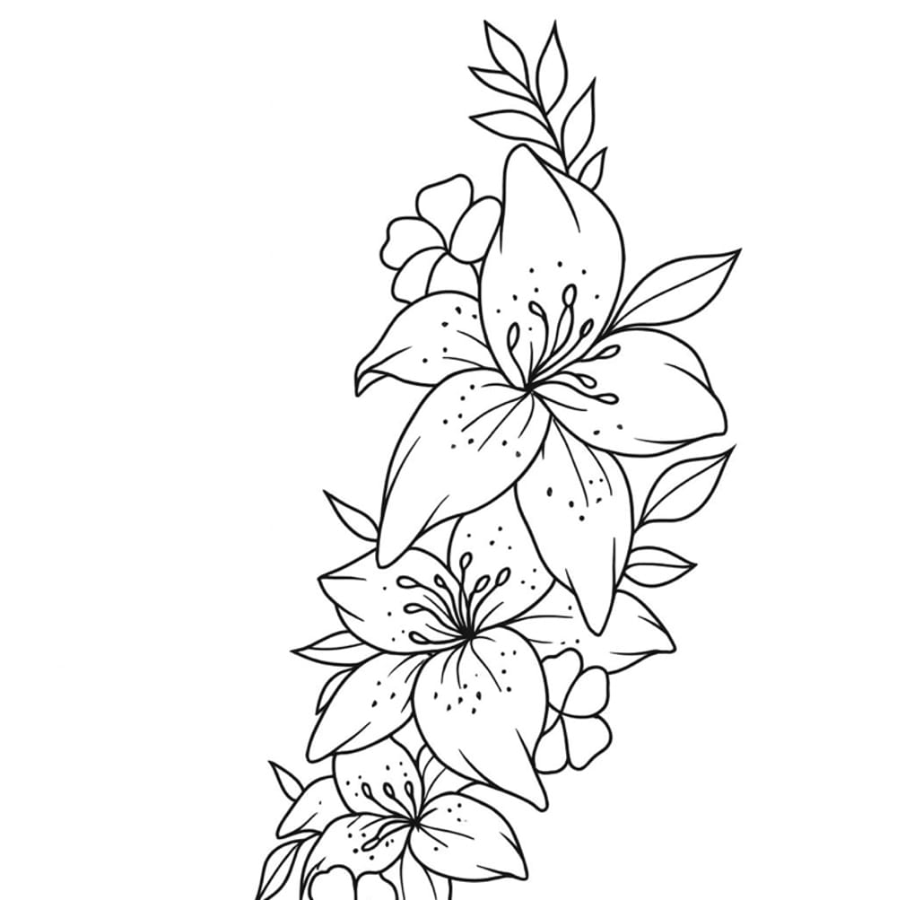 Floral tattoo
