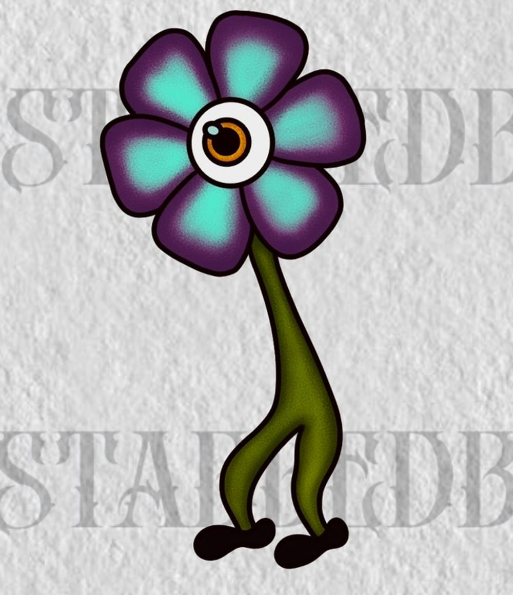 walking eyeball flower.