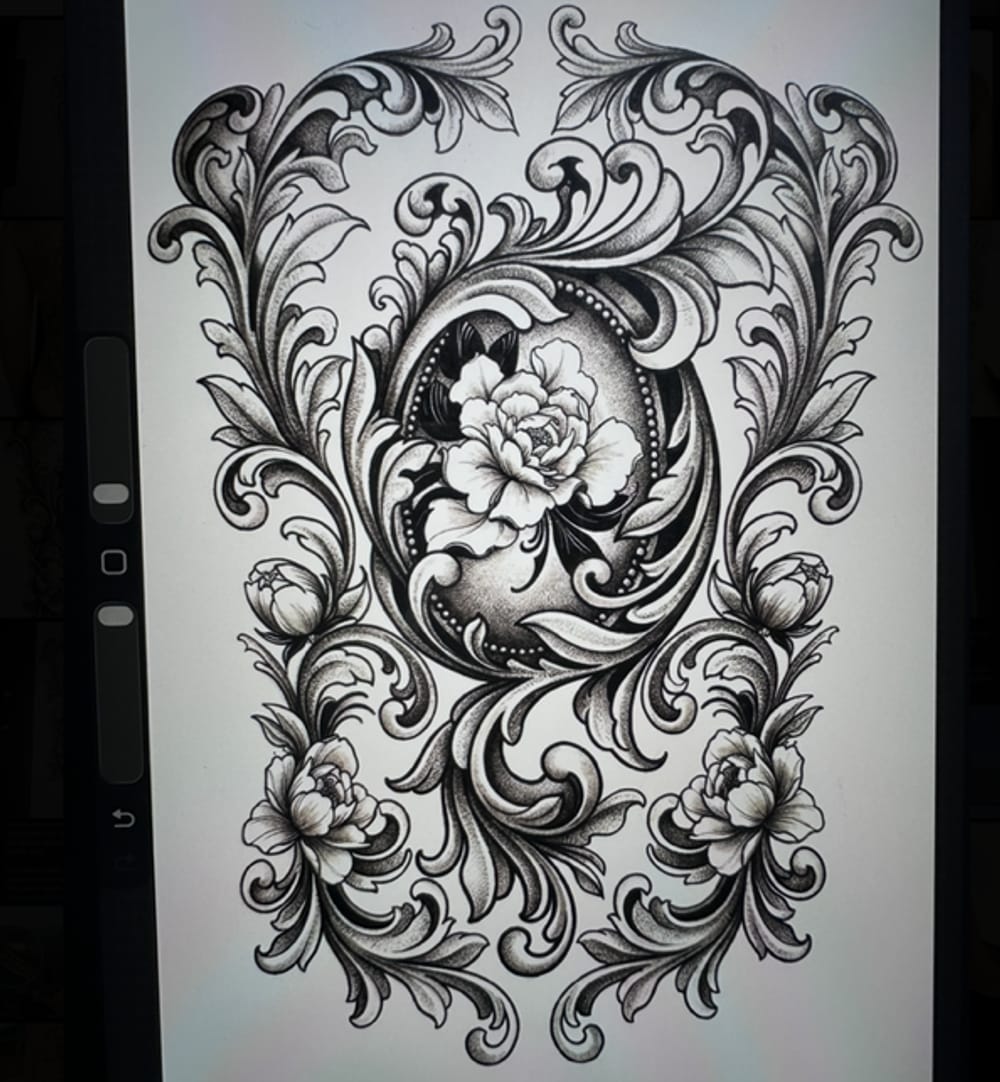 Floral Back Piece