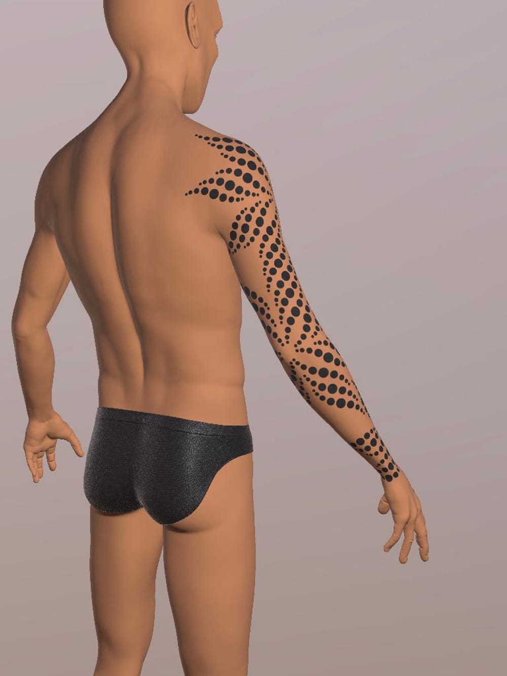 Graphic Floral Sleeve