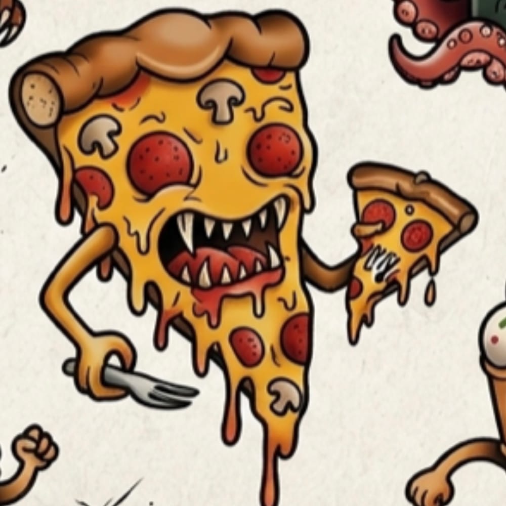Angry pizza