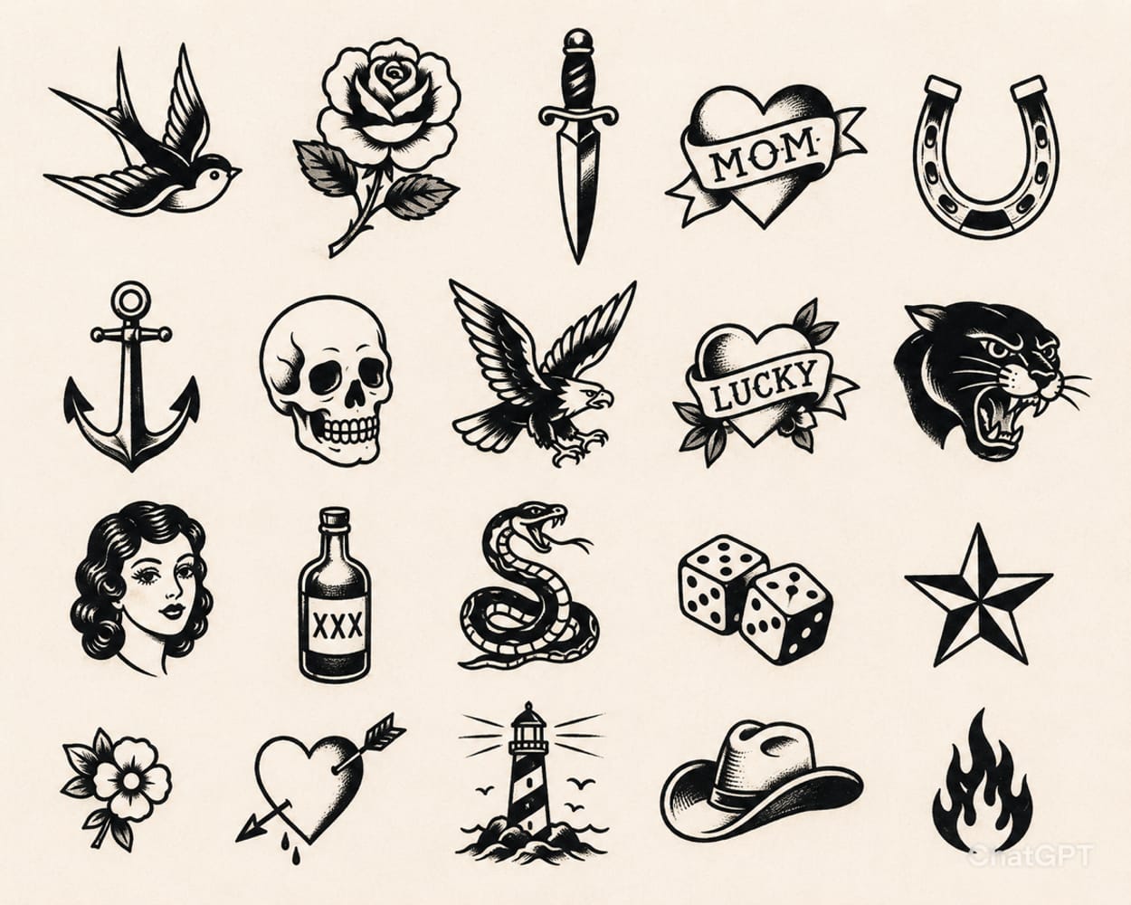 FLASH TATTOO SHEET 