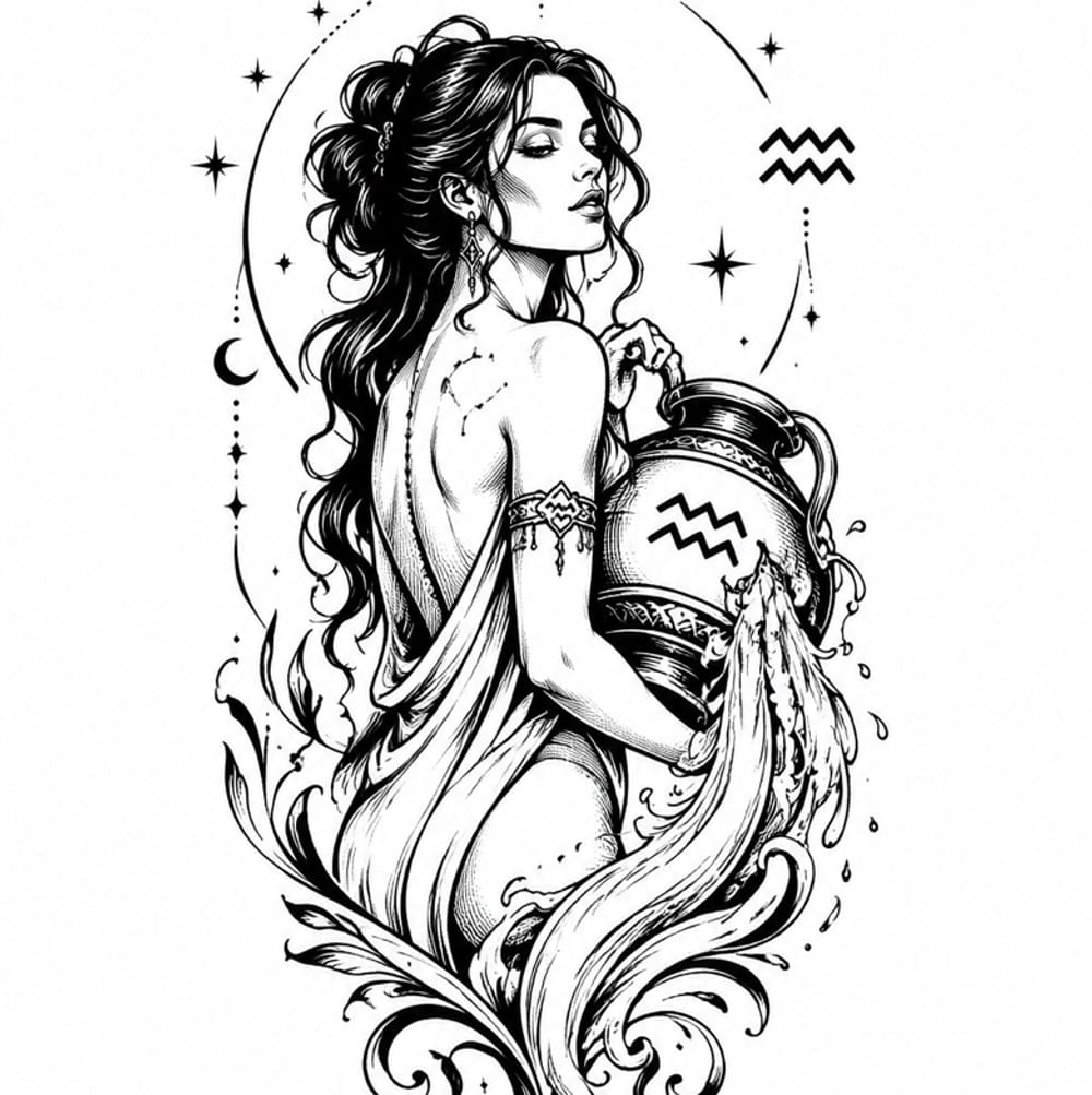Aquarius  tattoo