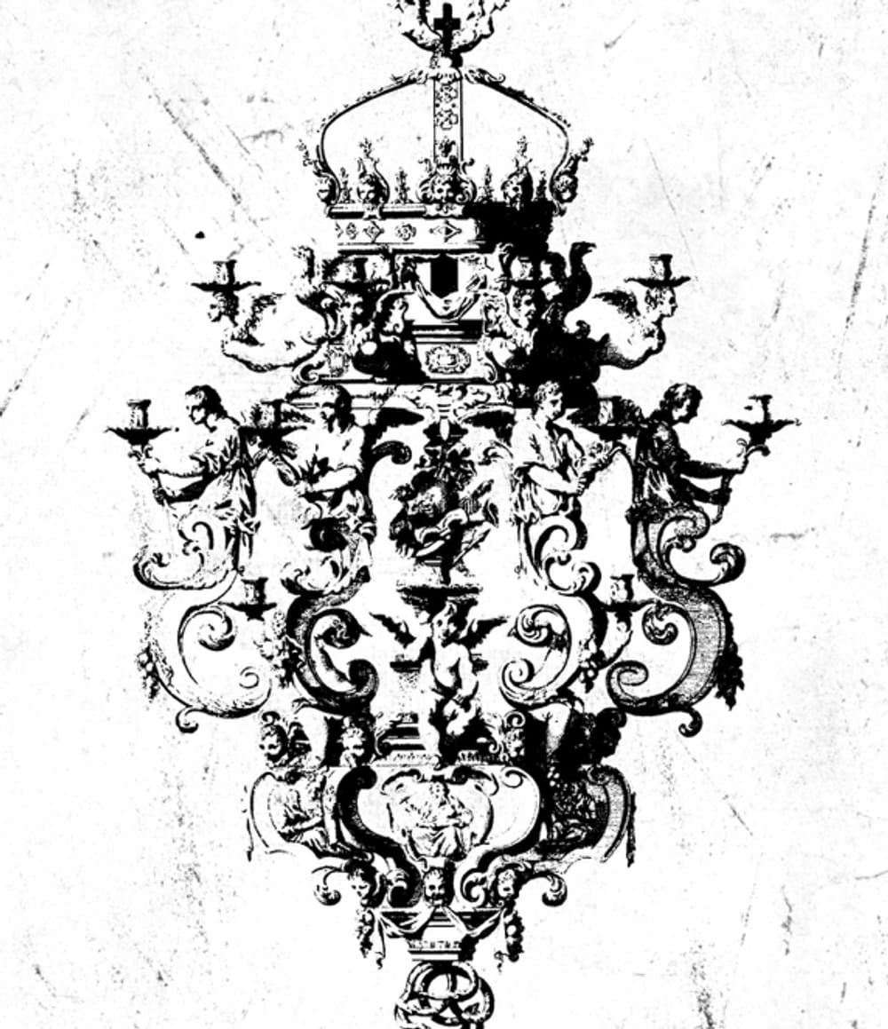 Rococo crown chandelier 