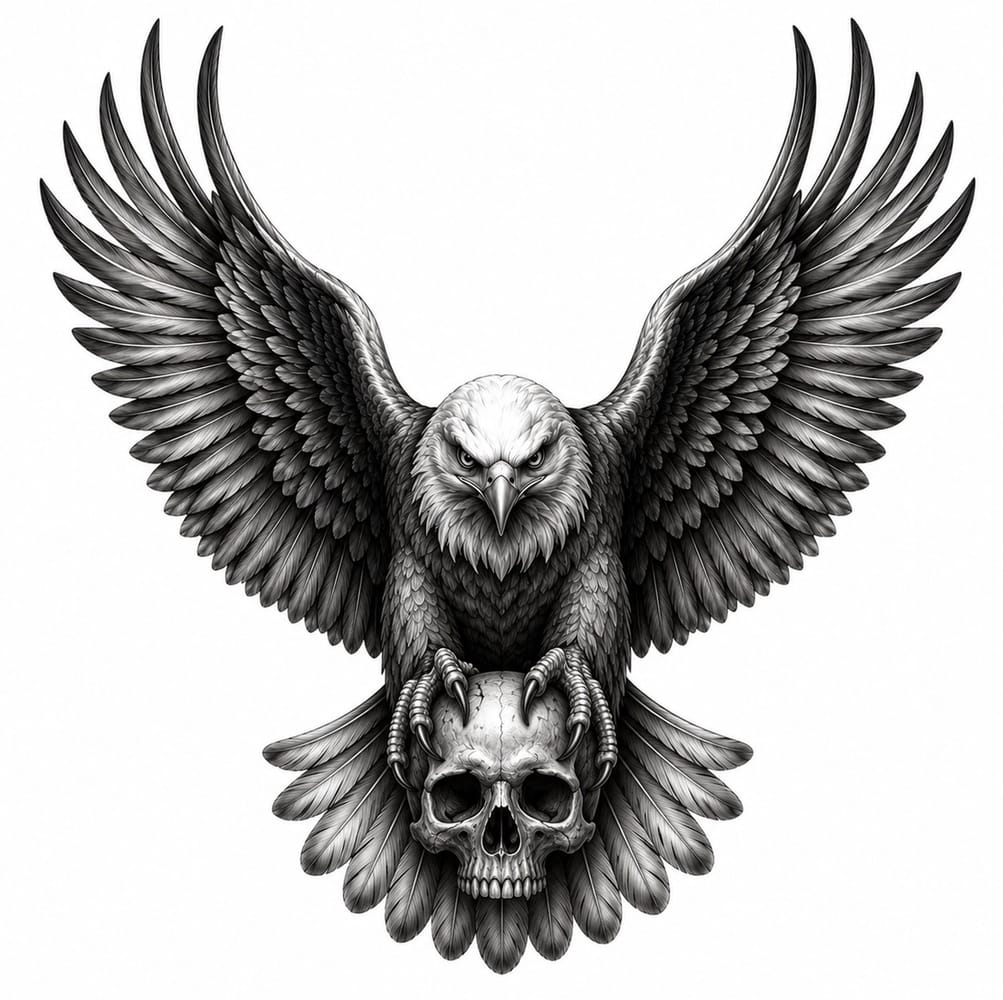 Eagle w/Skull