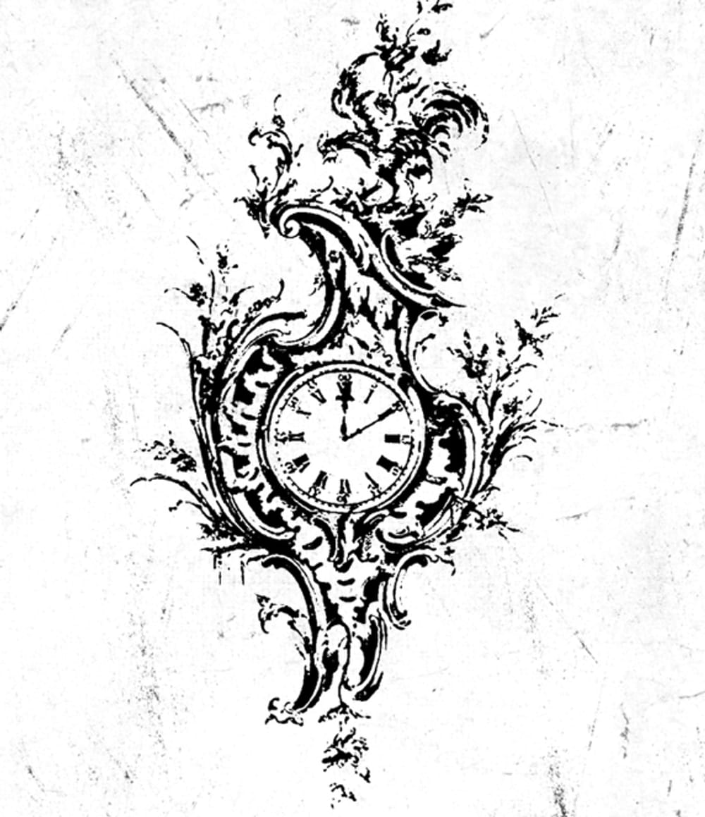 Rococo clock