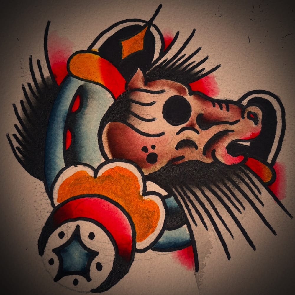 Psychedelic Horse & Shoe