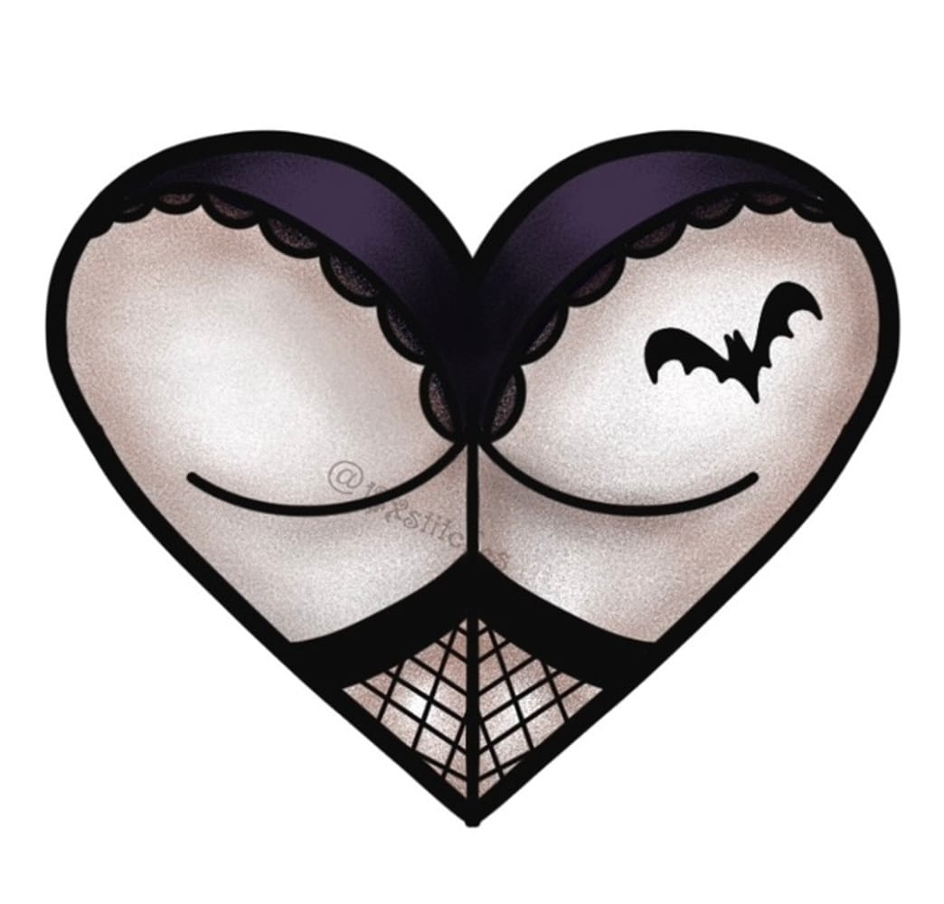 goth booty heart 