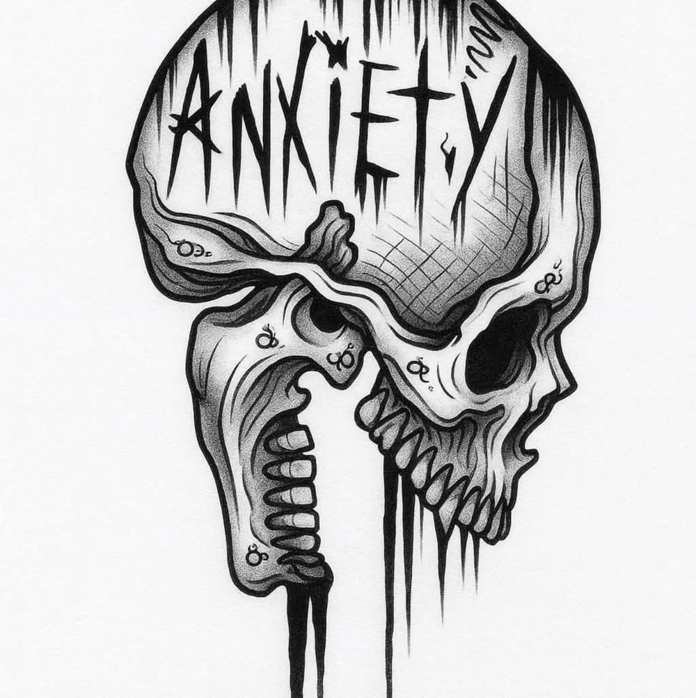 Anxiety skull 