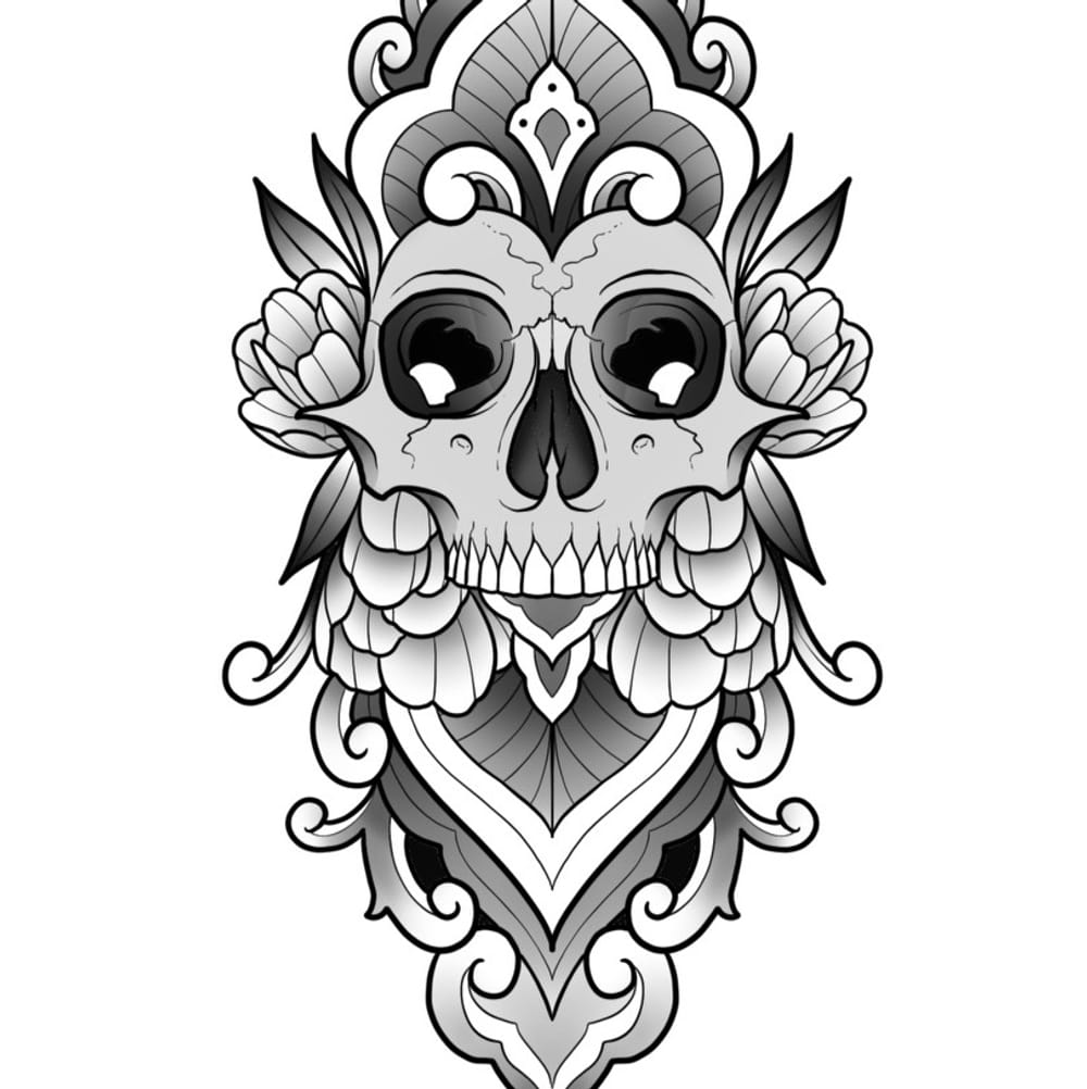 Skull mandala 