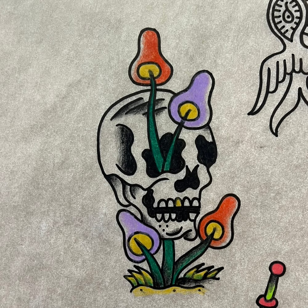 Skull in Shrooms
