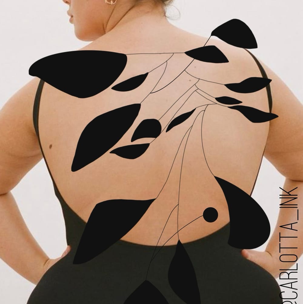Abstract backpiece