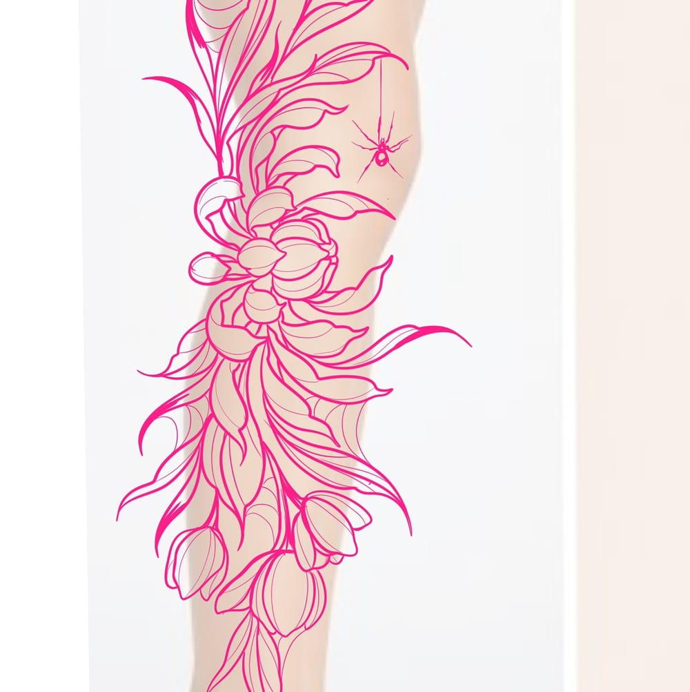 Pink Spooky Floral