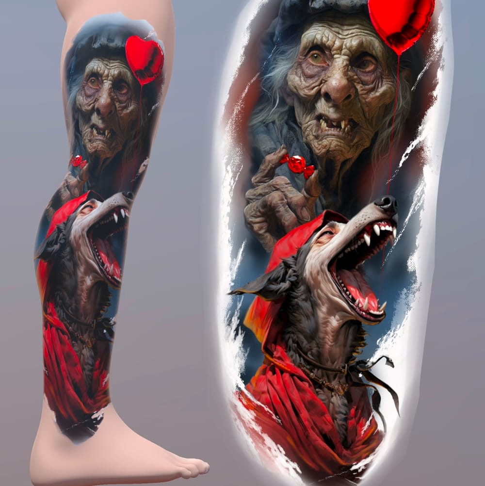 Leg sleeve of fairytales