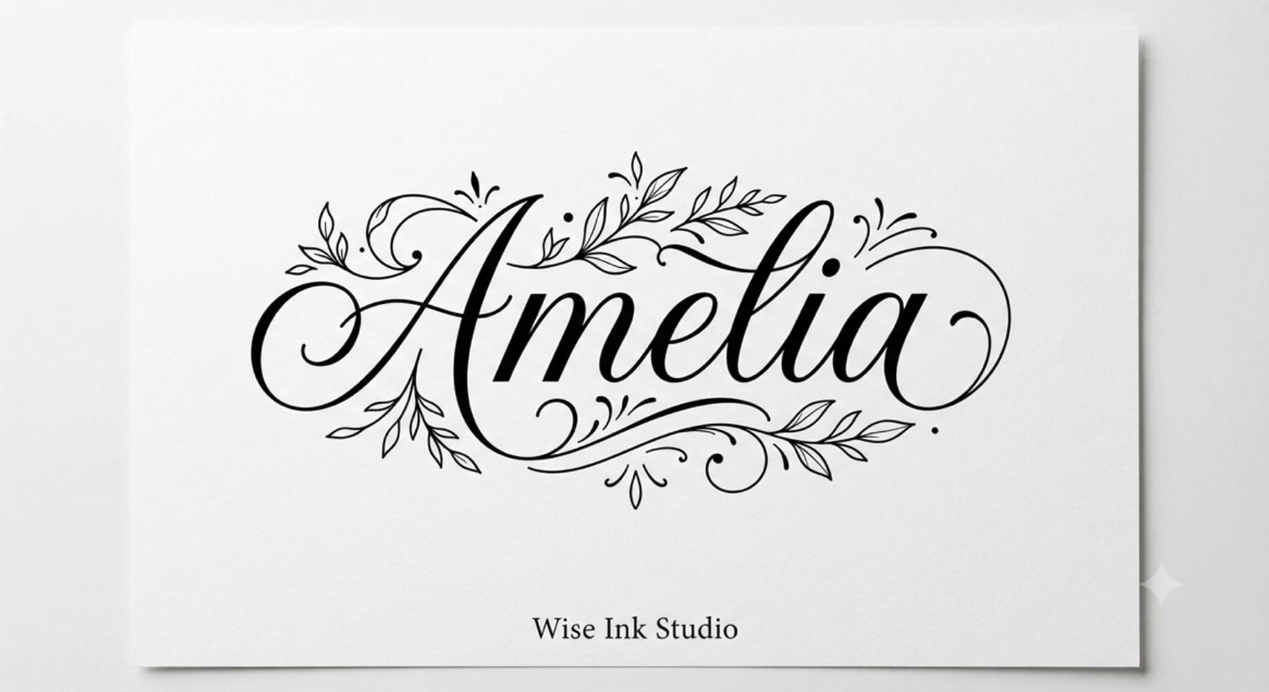 Custom Name Tattoo