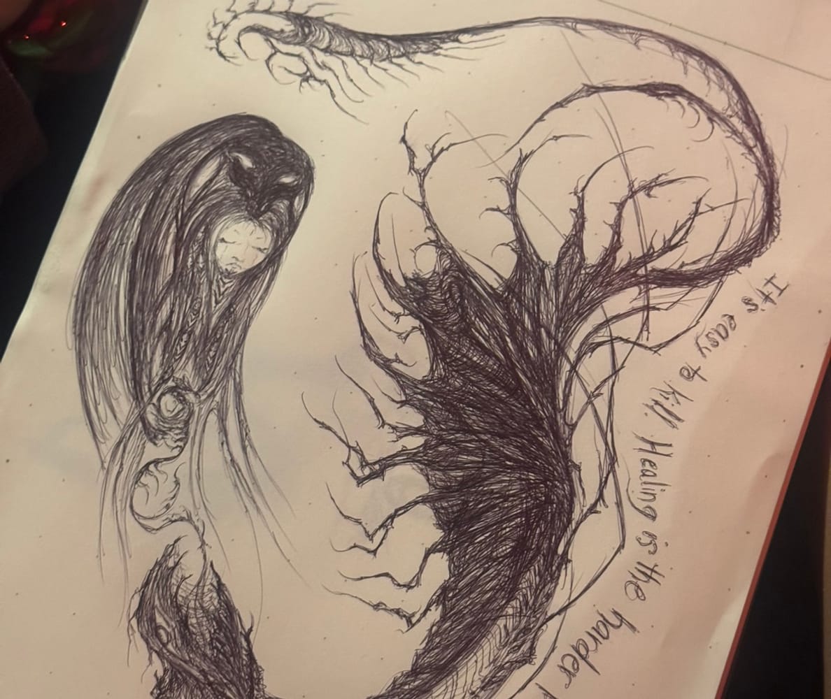 Healer //sketch to skin 