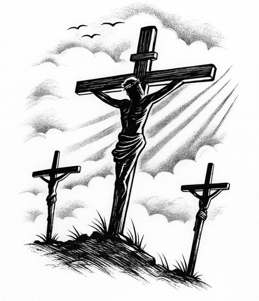 Jesus on the crucifix