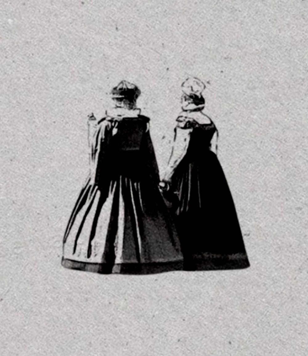 Two Victorian women 