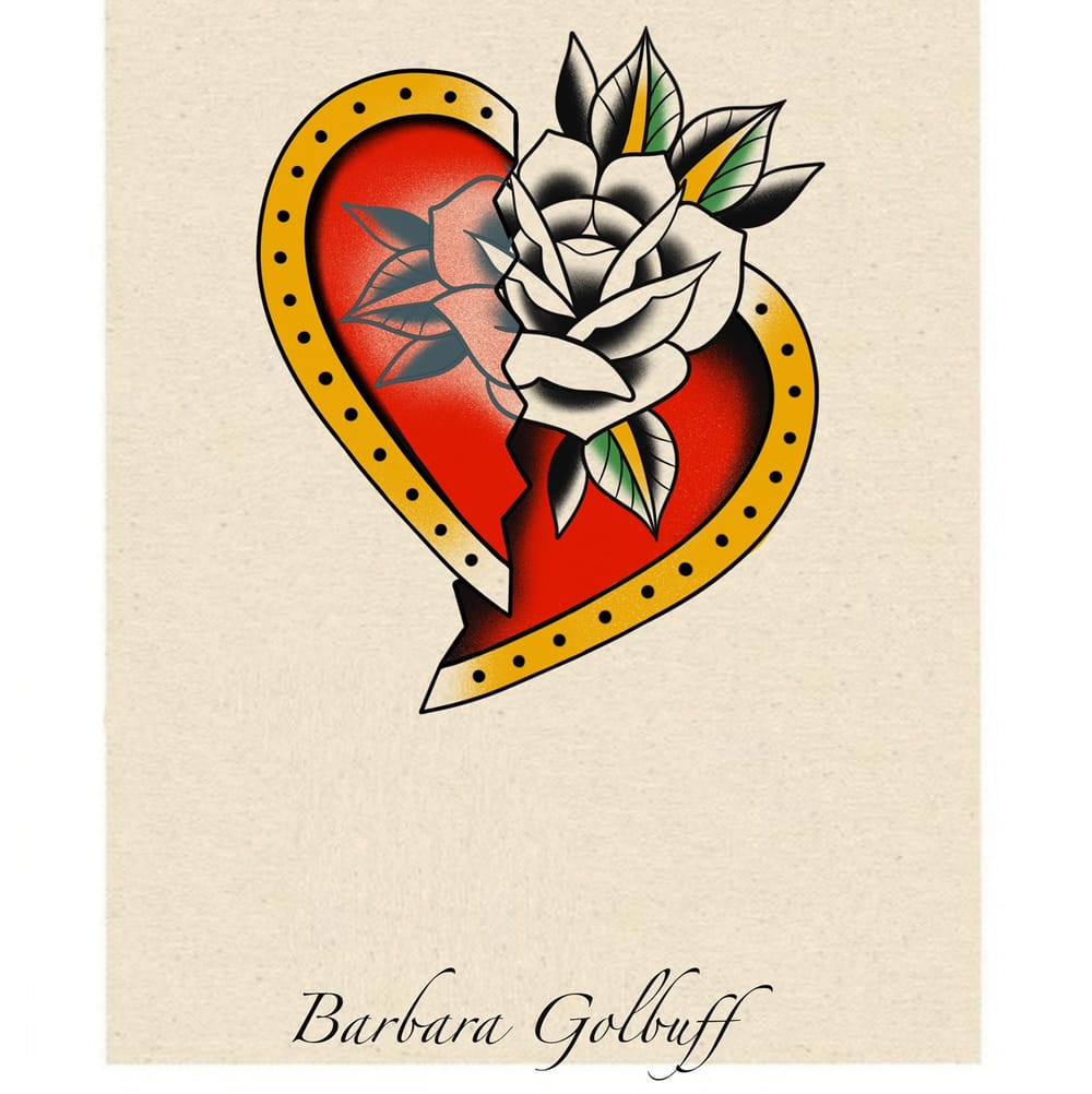 Heart with rose