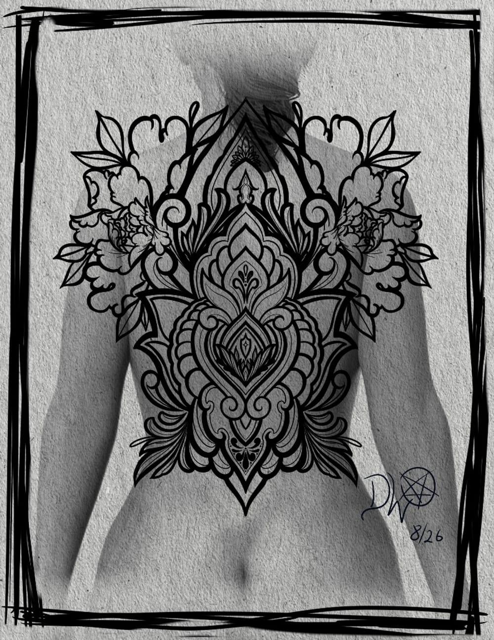 Ornamental Back Piece 