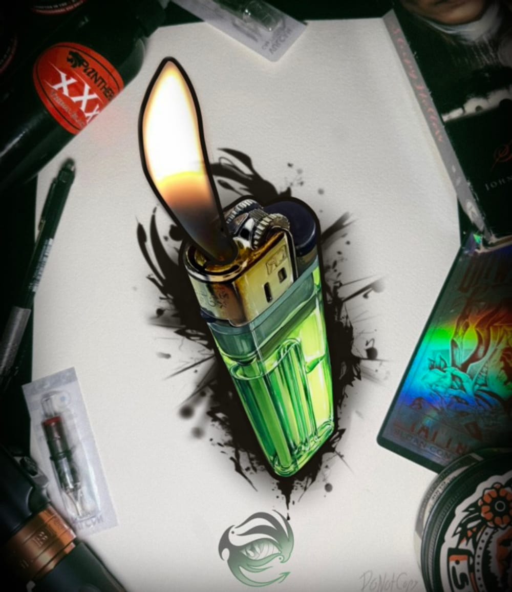 Lighter abstract 