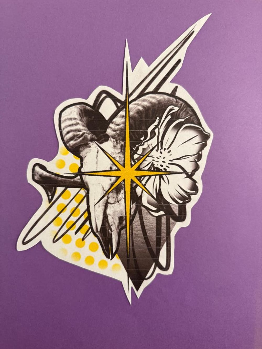 Ram and Flower Tattoo