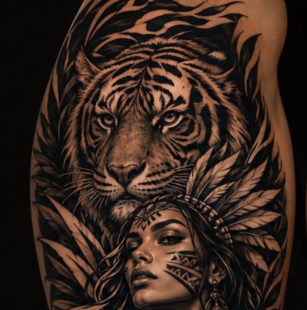 Amazonian Queen & tiger