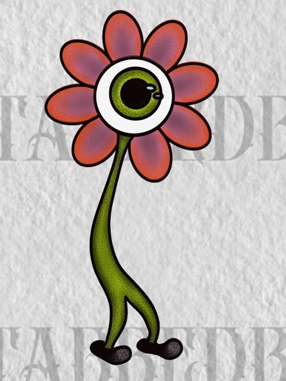 walking eyeball flower. 