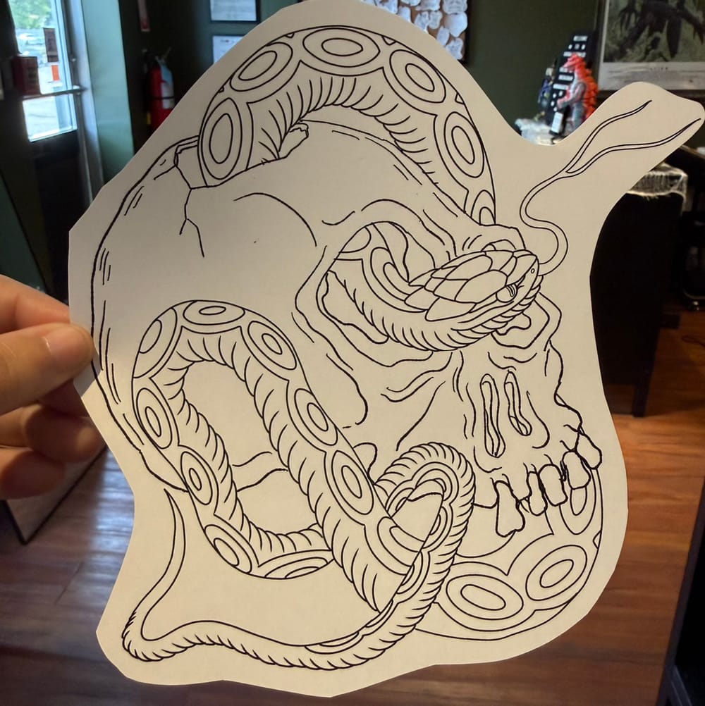 Snake and Skull