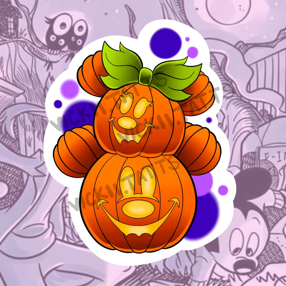 Mickey & Minnie pumpkin 