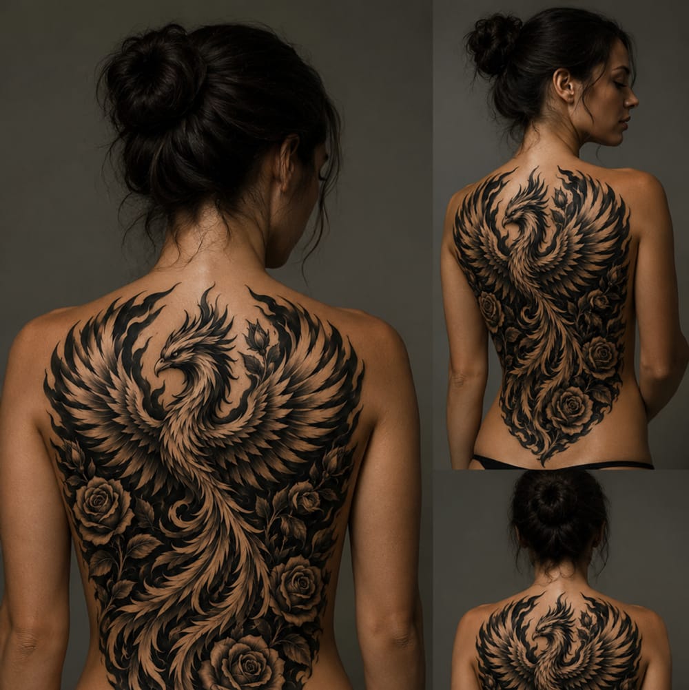 Phoenix & Roses back 
